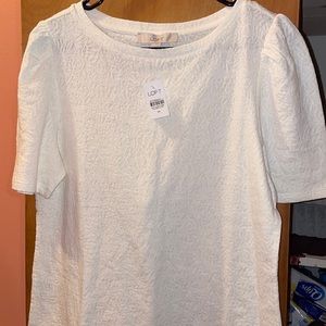 NWT Loft floral texture blouse